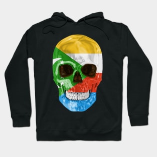 Comoros Flag Skull - Gift for Comoran With Roots From Comoros Hoodie